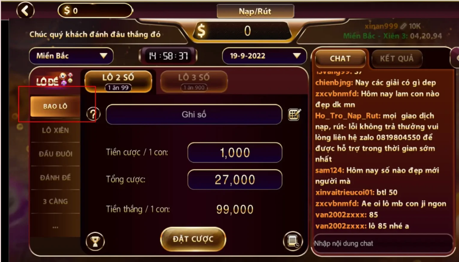Tổng hợp các hình thức đánh lô trượt